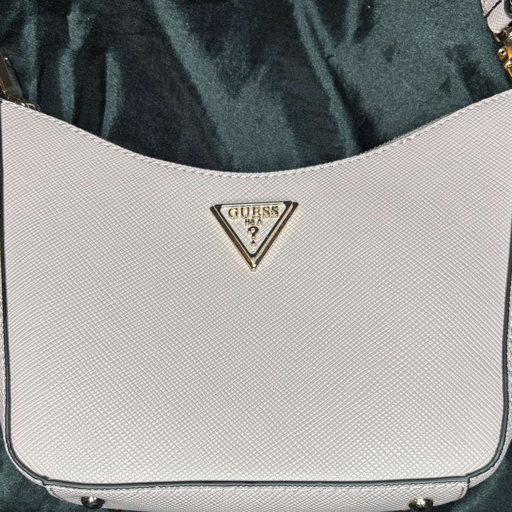 Guess Lilac Shoulder Bag with Gold Accents